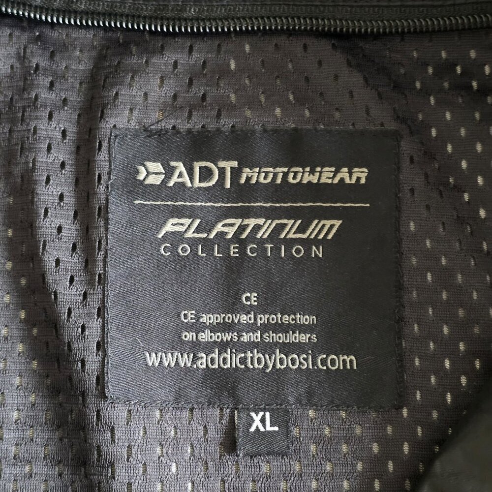 ADT Motowear Inner Lining For Motorcycle Jacket Womens XL Black Reissa Material - Picture 3 of 16